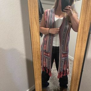 Aztec duster kimono
